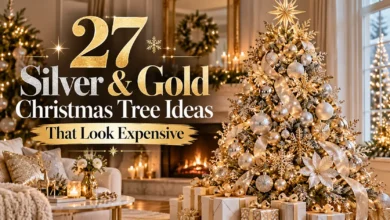 27 Silver and Gold Christmas Tree Ideas That Look Expensive 27 Silver and Gold Christmas Tree Ideas That Look Expensive