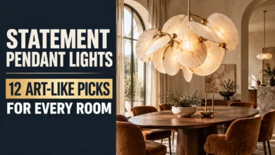 Statement Pendant Lights: 12 Art-Like Picks for Every Room