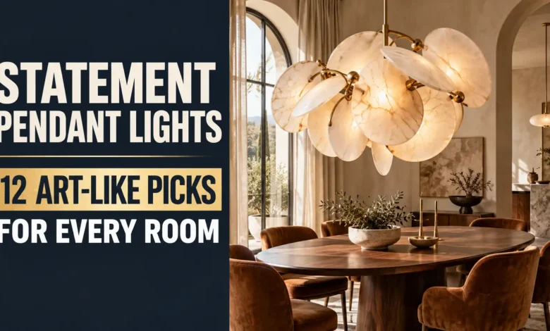 Statement Pendant Lights: 12 Art-Like Picks for Every Room