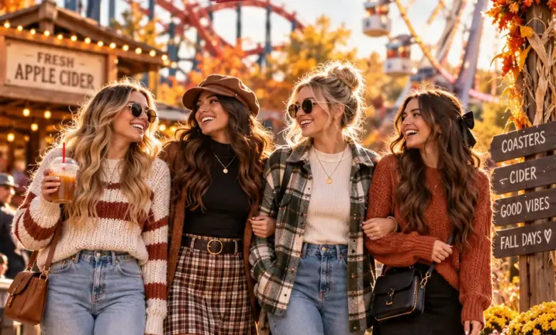 Fall Amusement Park Outfits: 17 Cute Looks for Coasters & Cider