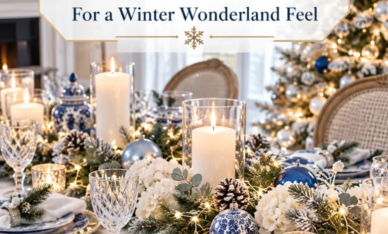 15 Blue and White Christmas Table Decor Ideas for a Winter Wonderland Feel 15 Blue and White Christmas Table Decor Ideas for a Winter Wonderland Feel