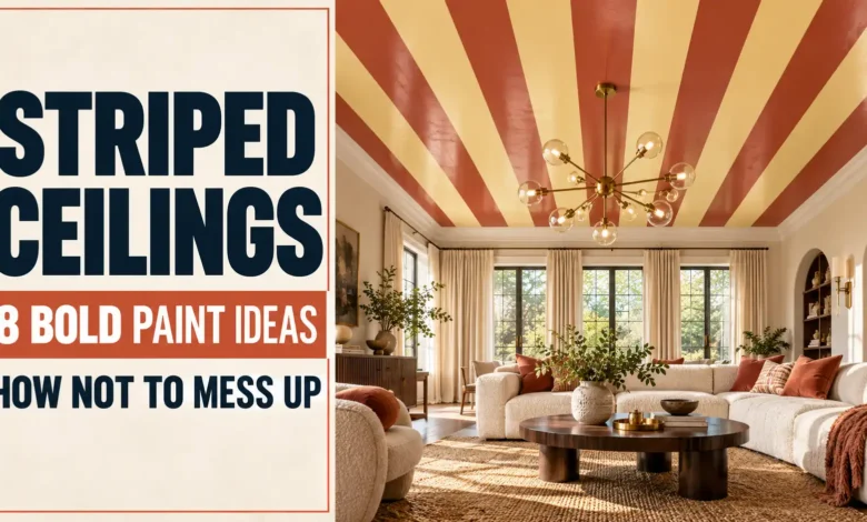 Striped Ceilings: 8 Bold Paint Ideas (and How Not to Mess Up)