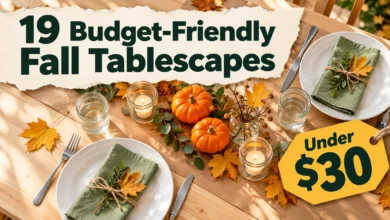 19 Budget-Friendly Fall Tablescapes Under 