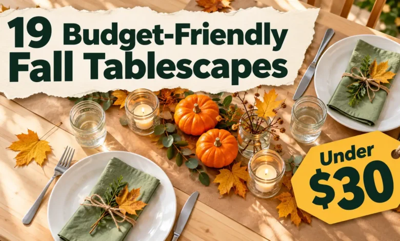 19 Budget-Friendly Fall Tablescapes Under 