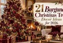 21 Burgundy Christmas Tree Decor Ideas for 2026