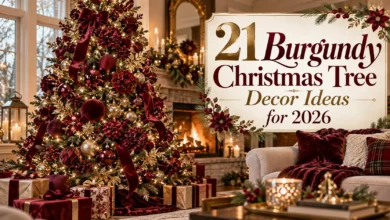 21 Burgundy Christmas Tree Decor Ideas for 2026