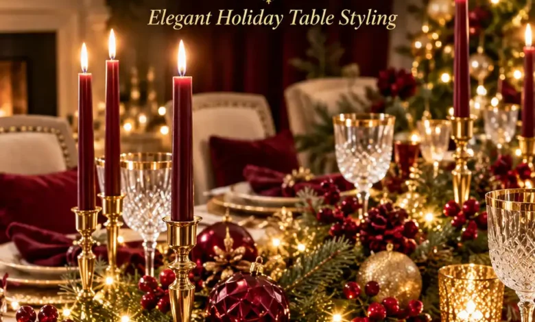 19 Burgundy and Gold Christmas Table Decor Ideas You Can Recreate at Home 19 Burgundy and Gold Christmas Table Decor Ideas You Can Recreate at Home
