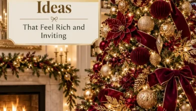21 Burgundy and Gold Christmas Tree Ideas That Feel Rich and Inviting