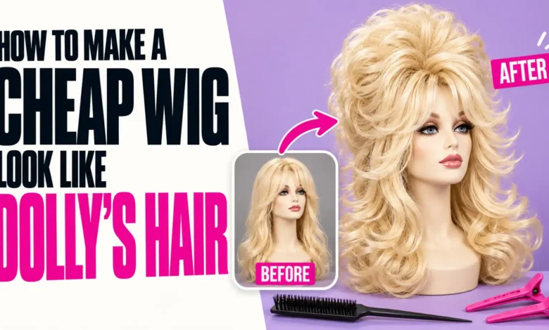 How to Make a Cheap Wig Look Like Dolly’s Hair