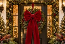 Christmas Front Door Decor: How One Oversized Bow Can Transform Your Entrance