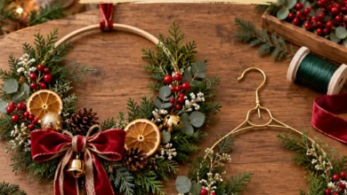 11 DIY Christmas Wreaths You Can Make From a Frame, Hoop, or Hanger