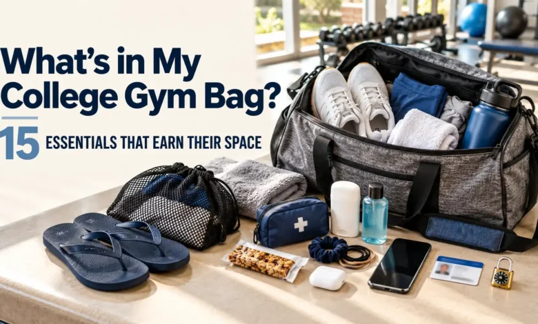 What’s in My College Gym Bag: 15 Essentials That Earn Their Space