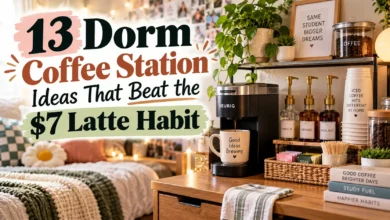 13 Dorm Coffee Station Ideas That Beat the Latte Habit 13 Dorm Coffee Station Ideas That Beat the Latte Habit