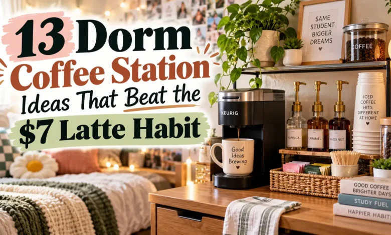 13 Dorm Coffee Station Ideas That Beat the Latte Habit 13 Dorm Coffee Station Ideas That Beat the Latte Habit