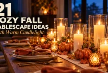 21 Cozy Fall Tablescape Ideas with Warm Candlelight