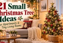 21 Small Christmas Tree Ideas for Apartments & Tiny Living Rooms