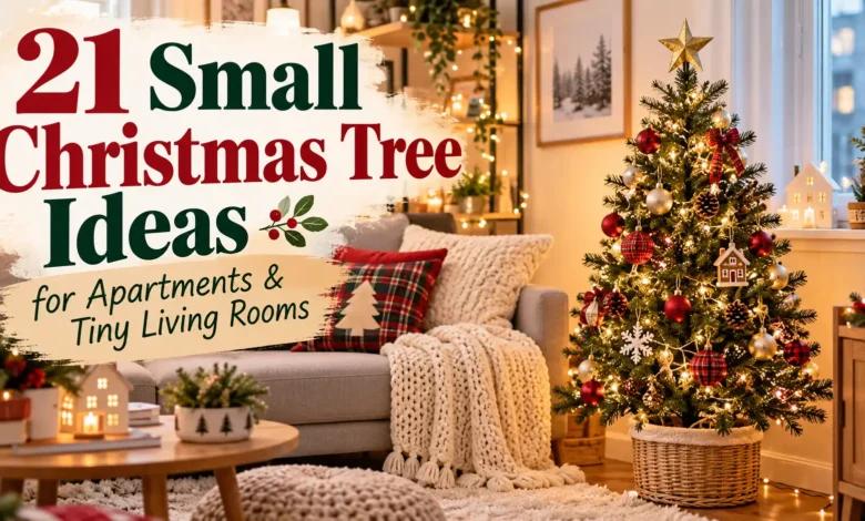 21 Small Christmas Tree Ideas for Apartments & Tiny Living Rooms 21 Small Christmas Tree Ideas for Apartments & Tiny Living Rooms