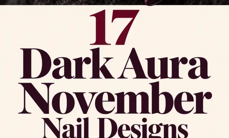 17 Dark Aura November Nail Designs With a Soft, Smoky Glow