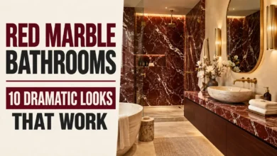 Red Marble Bathroom Ideas: 10 Dramatic Looks That Work