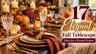 17 Elegant Fall Tablescape Ideas for a Formal Dinner 17 Elegant Fall Tablescape Ideas for a Formal Dinner