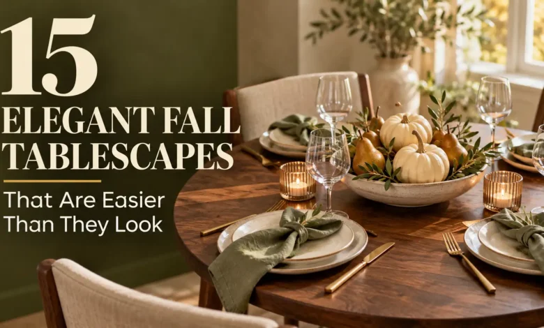 15 Elegant Fall Tablescapes That Are Easier Than They Look