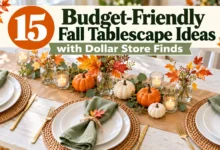 15 Budget-Friendly Fall Tablescape Ideas with Dollar Store Finds