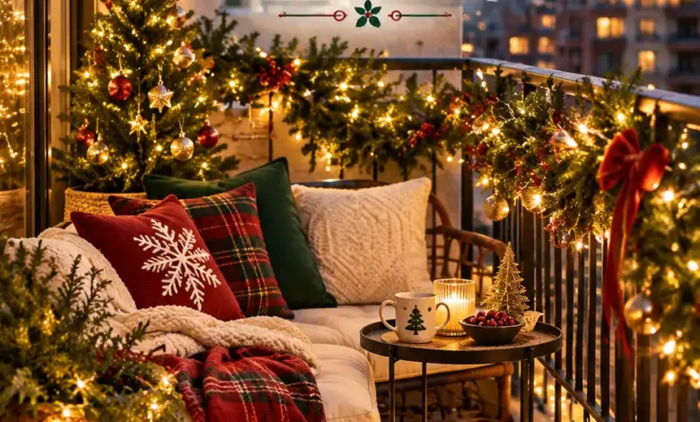 Christmas Balcony Decor: 15 Festive Ideas You Can Set Up Without Drilling Christmas Balcony Decor: 15 Festive Ideas You Can Set Up Without Drilling