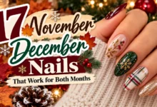 17 November December Nails That Work for Both Months