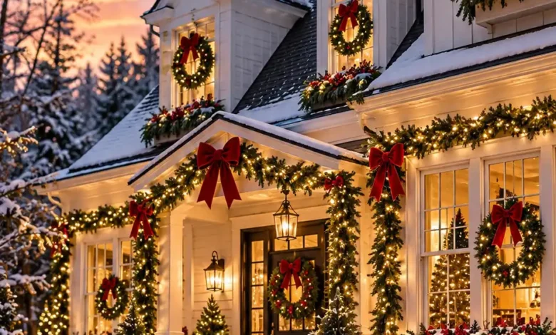 13 Outdoor Christmas Window Decor Ideas That Pull the Whole House Together