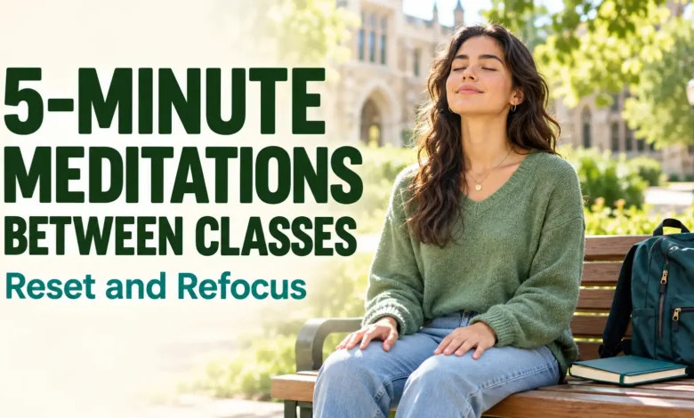 5-Minute Meditations Between Classes: Reset and Refocus