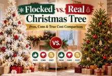 Flocked vs. Real Christmas Tree: Pros, Cons & True Cost Comparison