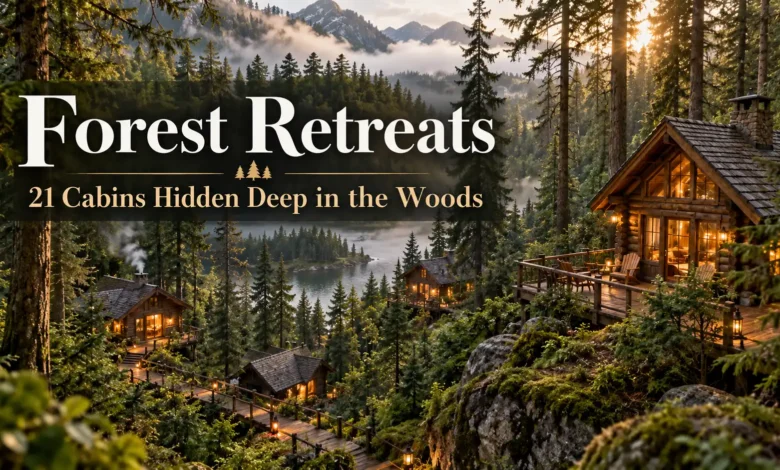 Forest Retreats: 21 Cabins Hidden Deep in the Woods