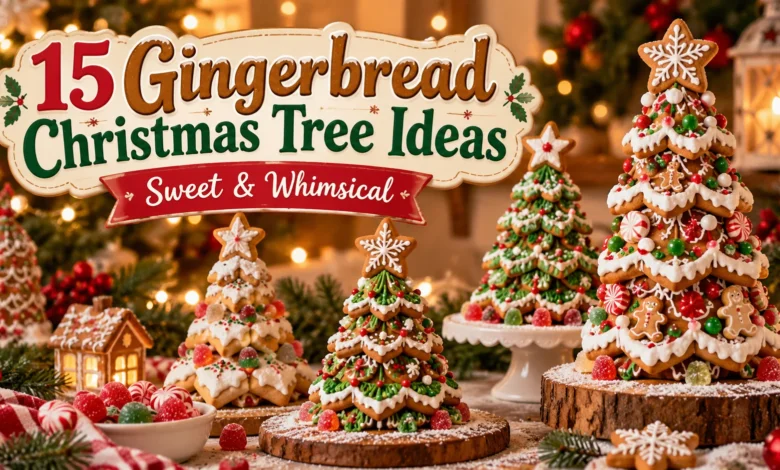 15 Gingerbread Christmas Tree Ideas: Sweet & Whimsical 15 Gingerbread Christmas Tree Ideas: Sweet & Whimsical