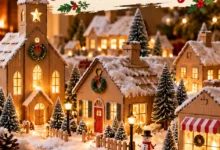 Turn Shipping Boxes Into a Glowing DIY Christmas Village