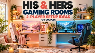 His and Hers Gaming Rooms: 2-Player Setup Ideas for Couples