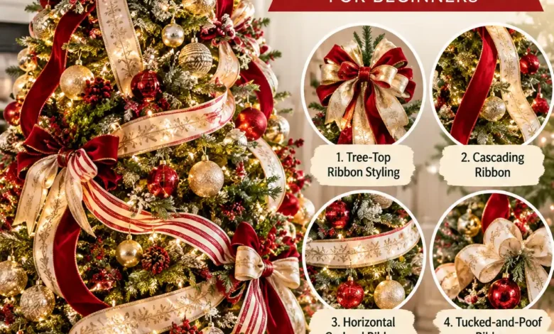 How to Put Ribbon on a Christmas Tree: 7 Beautiful Styles for Beginners How to Put Ribbon on a Christmas Tree: 7 Beautiful Styles for Beginners