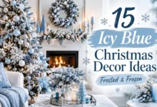 15 Icy Blue Christmas Decor Ideas: Frosted & Frozen