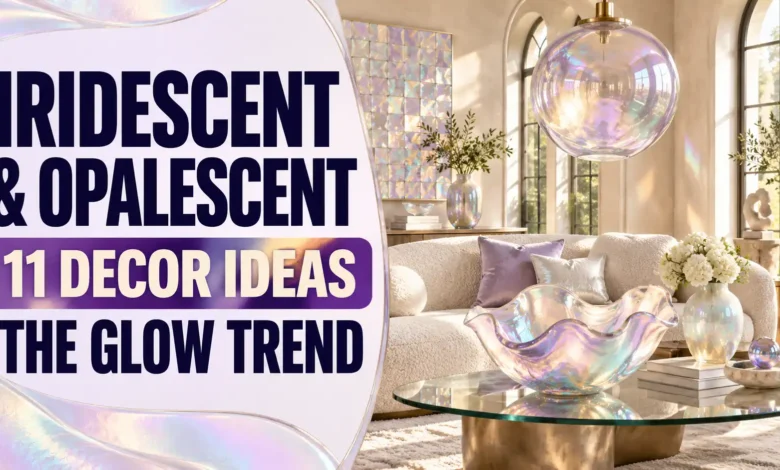 Iridescent & Opalescent Decor: 11 Ideas for the Glow Trend