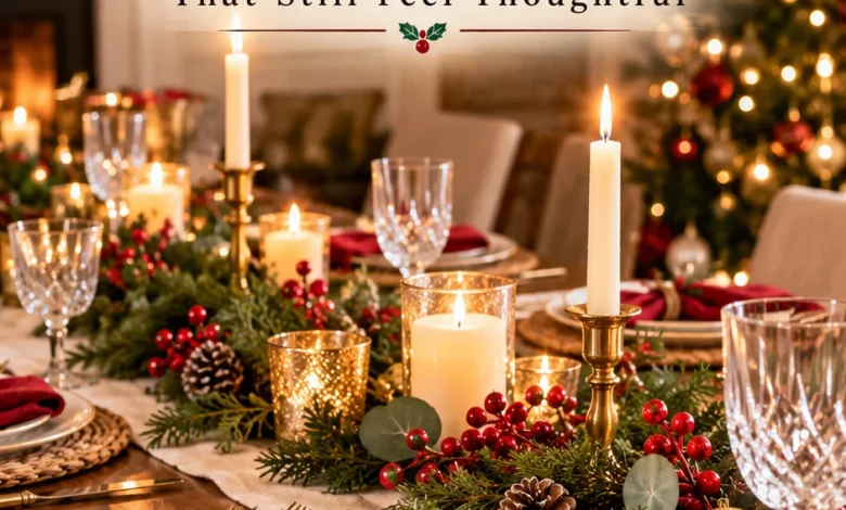 Guests Arriving Soon? 10 Last-Minute Christmas Table Decor Ideas That Still Feel Thoughtful