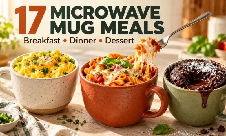 17 Microwave Mug Meals: Breakfast, Dinner & Dessert in a Mug
