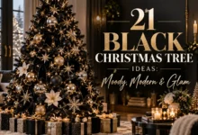 21 Black Christmas Tree Ideas: Moody, Modern & Glam