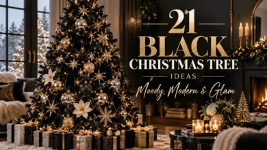 21 Black Christmas Tree Ideas: Moody, Modern & Glam