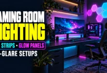 Gaming Room Lighting: LED Strips, Glow Panels & No-Glare Setups