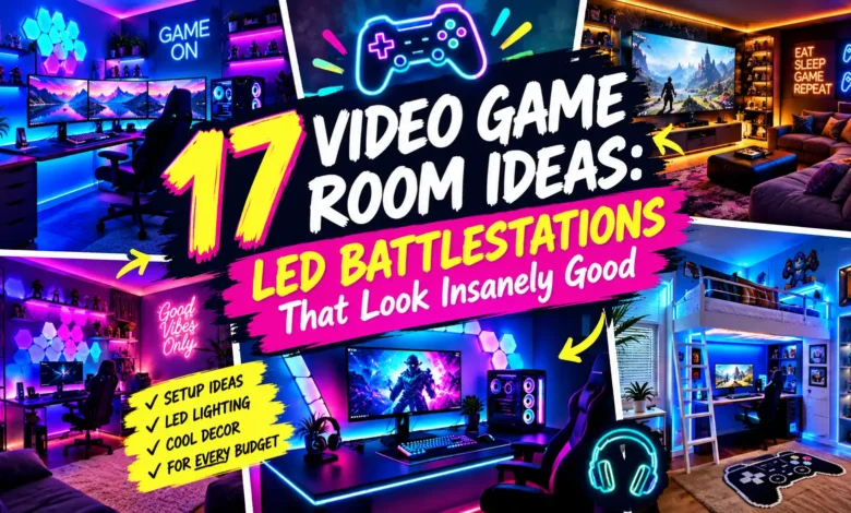 17 Video Game Room Ideas: LED Battlestations That Look Insanely Good