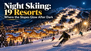 Night Skiing: 19 Resorts Where the Slopes Glow After Dark Night Skiing: 19 Resorts Where the Slopes Glow After Dark