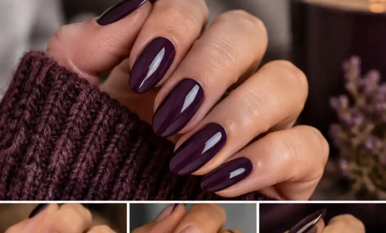 19 Plum November Nail Ideas That Make Deep Purple Look So Wearable