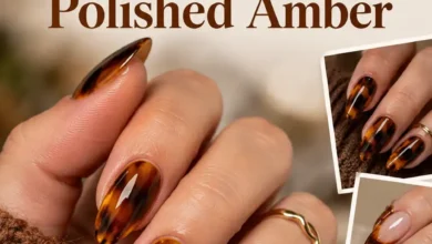 21 Tortoiseshell November Nail Ideas That Look Like Polished Amber