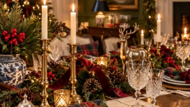 Ralph Lauren–Inspired Christmas Table Decor: 15 Cozy Ways to Style Plaid and Vintage Details