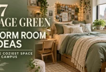 17 Sage Green Dorm Room Ideas for the Coziest Space on Campus