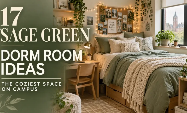 17 Sage Green Dorm Room Ideas for the Coziest Space on Campus 17 Sage Green Dorm Room Ideas for the Coziest Space on Campus